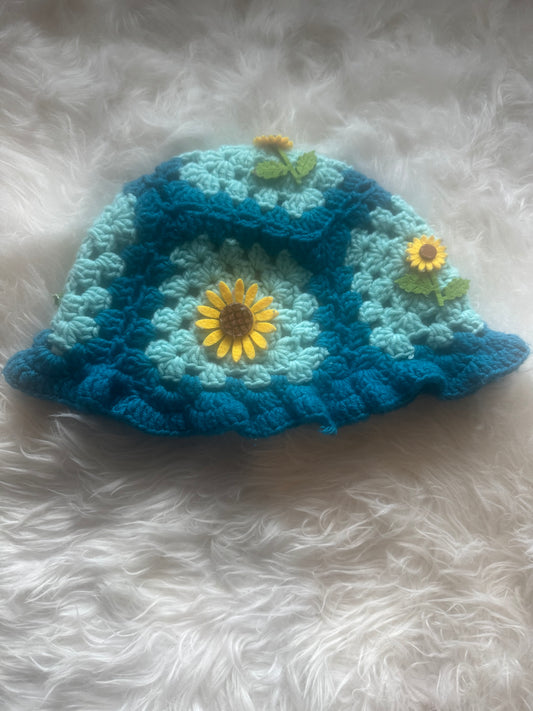 Aqua Knitted Beanie
